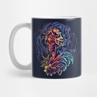 Geisha Skull Oni Mug